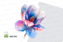 Colorful flower clipart png Product Image 1