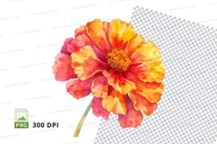 Brightly colored flower clipart png Product Image 1