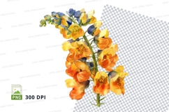 Vibrant flower clipart png Product Image 1