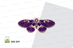 Purple and gold butterfly clipart png Product Image 1