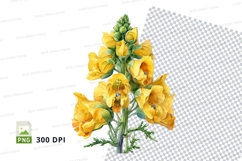 Vibrant yellow flowers clipart png Product Image 1