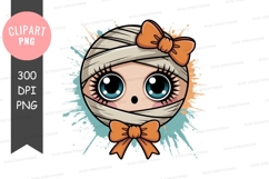 Cute mummy doll clipart png Product Image 1