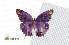 Elegant purple butterfly clipart png Product Image 1
