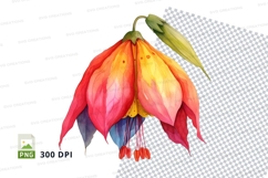 Vibrant flower clipart png Product Image 1