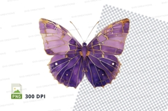 Elegant purple butterfly clipart png Product Image 1