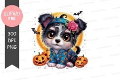 Halloween puppy clipart png Product Image 1