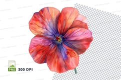 Vibrant flower clipart png Product Image 1