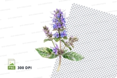 Blue flower clipart png Product Image 1