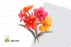 Vibrant flower bouquet clipart png Product Image 1