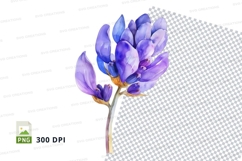 Purple flower clipart png Product Image 1