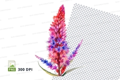 Vibrant flower clipart png Product Image 1