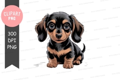 Adorable puppy clipart png Product Image 1