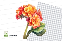 Vibrant orange and yellow flowers clipart png Product Image 1