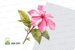 Pink flower clipart png Product Image 1