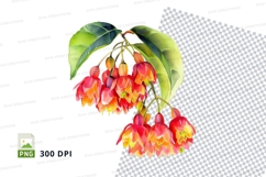 Vibrant flower clipart png Product Image 1