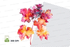 Autumn leaves clipart png Product Image 1