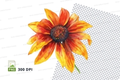 Vibrant sunflower clipart png Product Image 1