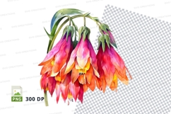 Vibrant flower clipart png Product Image 1