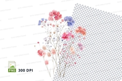 Delicate floral bouquet clipart png Product Image 1