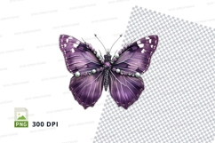 Elegant purple butterfly clipart png Product Image 1