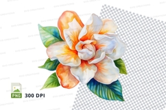 Vibrant tropical flower clipart png Product Image 1