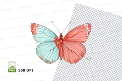 Colorful butterfly clipart png Product Image 1