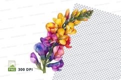 Colorful flower bouquet clipart png Product Image 1