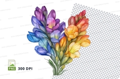 Colorful flower bouquet clipart png Product Image 1
