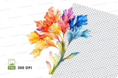 Colorful flower clipart png Product Image 1