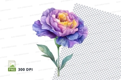 Beautiful purple flower clipart png Product Image 1
