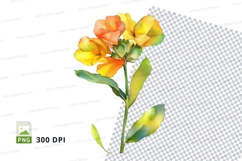 Vibrant flower clipart png Product Image 1