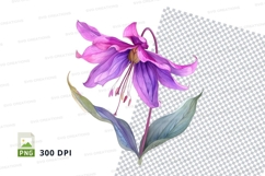 Purple flower clipart png Product Image 1