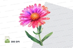 Vibrant pink flower clipart png Product Image 1