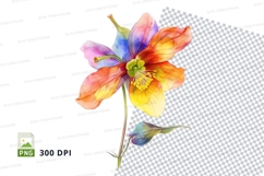 Colorful flower clipart png Product Image 1