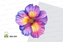 Colorful flower clipart png Product Image 1
