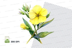 Yellow flower clipart png Product Image 1