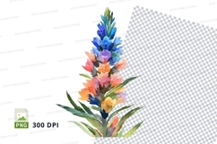 Colorful flower clipart png Product Image 1