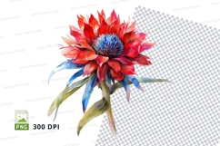 Vibrant watercolor flower Product Image 1