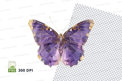 Elegant purple butterfly clipart png Product Image 1