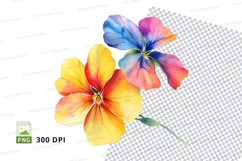 Colorful flowers clipart png Product Image 1