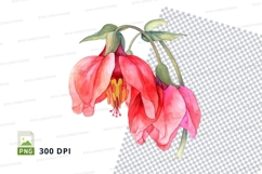 Pink and red flowers clipart png Product Image 1