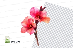 Vibrant pink flowers clipart png Product Image 1