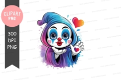 Colorful clown clipart png Product Image 1