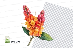 Vibrant flower clipart png Product Image 1