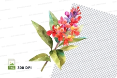 Vibrant flower clipart png Product Image 1