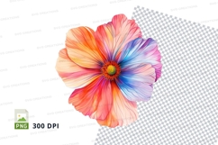 Colorful flower clipart png Product Image 1