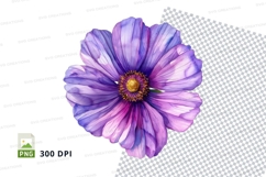 Purple flower clipart png Product Image 1