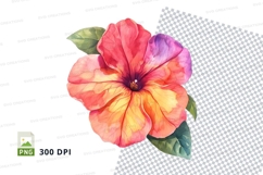 Vibrant flower clipart png Product Image 1
