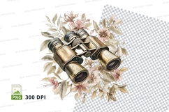 Binoculars with floral background Product Image 1