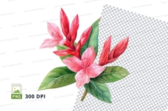 Vibrant flower bouquet clipart png Product Image 1